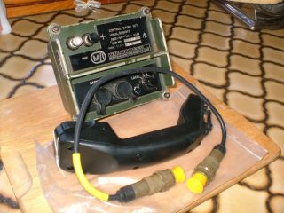 Clansman Military Radio Control Box & Cable Via Don 10 Twisted Pair At Distance