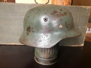 Ww2 German M40 Helmet Big Size 68 Rare