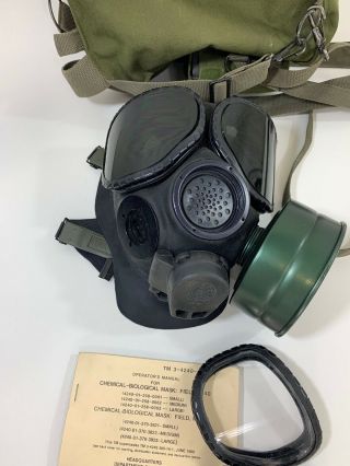 Gas Mask US Army Vintage Chemical - Biological Respirator/US M02C01 SIZE S 2