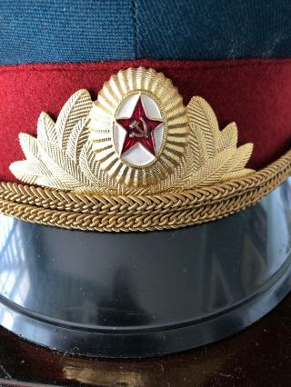 Soviet Russian Militia Parade Hat Cap Military Uniform USSR Size 56 / 6