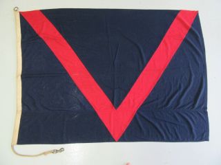 Rare Ww2 Allied Victory In Europe Flag American British V - E Day Banner