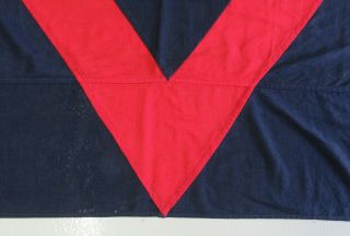 Rare WW2 ALLIED VICTORY IN EUROPE FLAG American British V - E Day Banner 2