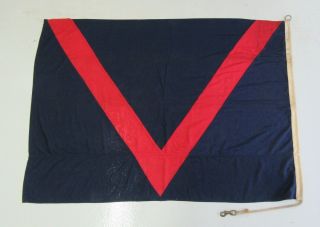 Rare WW2 ALLIED VICTORY IN EUROPE FLAG American British V - E Day Banner 6