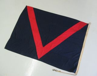 Rare WW2 ALLIED VICTORY IN EUROPE FLAG American British V - E Day Banner 9
