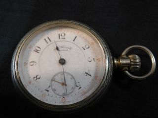 Waltham Pocket Watch Model 1883 18s,  15j,  Cresent St.  Running Strong Vtg 1886 - 7