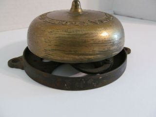 Antique Taylor ' s Patent 1860 Victorian Crank Door Bell - Patent Oct 23 1860 6