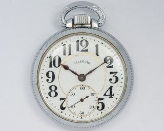 Antique 1919 Illinois 16s 21j Adjusted Bunn Special Pocket Watch Out Of Estate
