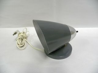 Vintage Mid Century Modern Eames Era Wall Hanging Sconce Lamp Cone Shade (a6)