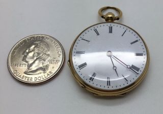18k Patek Philippe & CIE Pocket Watch 1865 - 1870 Key Wind 10