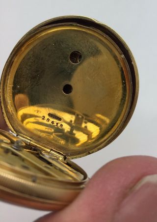 18k Patek Philippe & CIE Pocket Watch 1865 - 1870 Key Wind 7