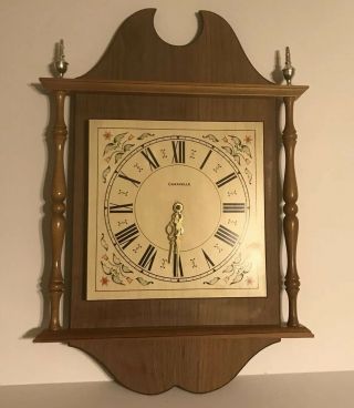 Vintage Caravelle Wall Clock,  Made In Germany Hand Painted