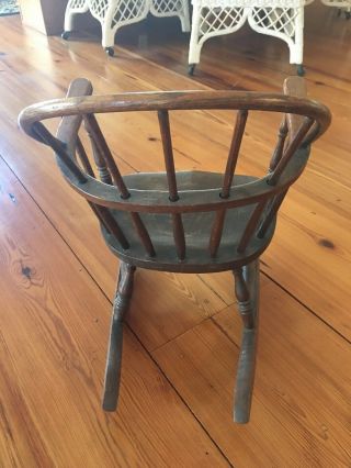 Antique Childs Windsor Rocking Chair - 3