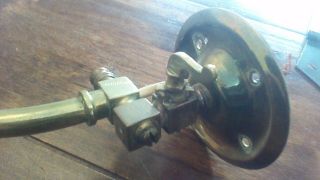 Two Antique Brass Wall Light - Gas Wall Light Converted And Wired
