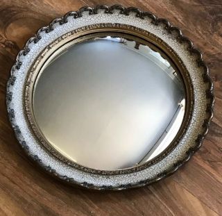 Vintage Retro Gold Gilt Cream Convex Round Wall atsonea mirror 2