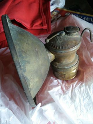 Antique Brass “autolite” Carbide Miners Lamp