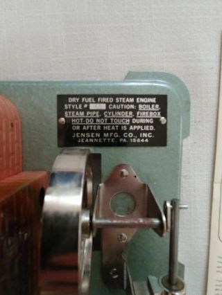 Vintage Jensen company steam engine 60 3