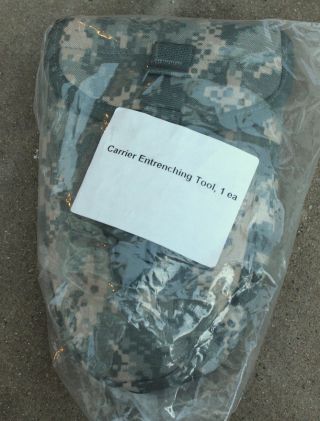 US MILITARY Trifold FOLDING SHOVEL E - Tool Entrenching ames army CASE GI 2