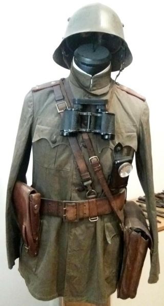 Rare Full Wwii Royal Bulgarian Officer Combat Uniform & Helmet M1936