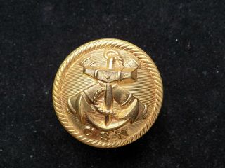 Antique Confederate Navy Uniform Button Made For The Ucv