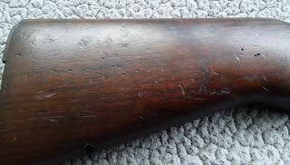 Early SA M1 Garand Stock,  GHS Cartouche,  Cond. ,  Circled P with Serifs 9