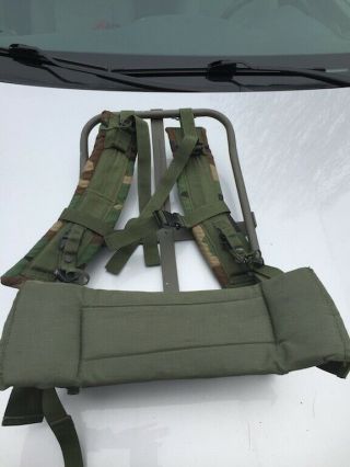 Us Military Lc - 2 Enhanced Alice Pack Frame W/ Woodland Straps Unissued
