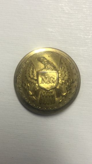 Unidentified Civil War Period Eagle Ng Coat Button