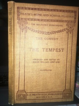 The Beginner’s Shakespeare The Comedy Of The Tempest 1900 Dc Heath & Co