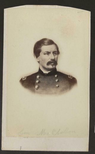 Civil War Cdv Union General George Mcclellan
