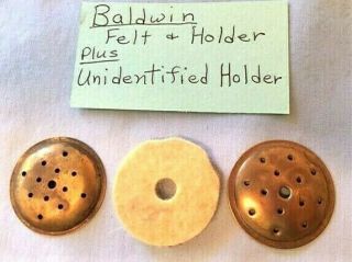 Baldwin Miners Carbide Lamp Felt Holder,  Felt,  Unident.  Holder,  Mining Parts