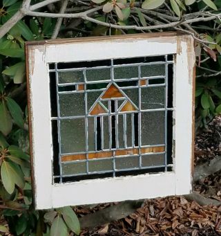 Antique Stained Glass Window,  Pa Coal Mining Region