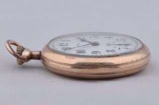 Vintage Illinois Pocket Watch Gold Plated Great Northern Special 21 - Jewels RUNS 5