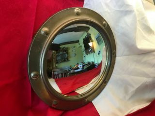 Art Deco 1930 ' s Convex Brass Mirror in 32 cm Fab 4