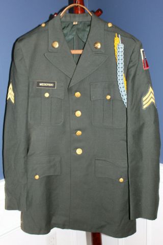 Pre To Early Vietnam War U.  S.  Army 1st Army Patched Uniform Jacket 57d.