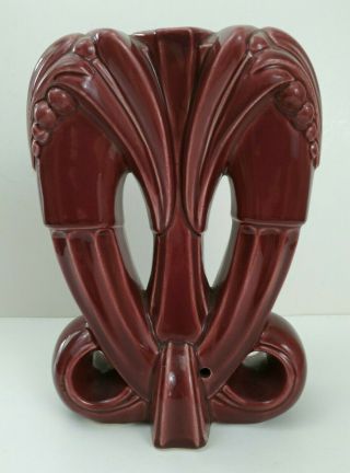 Modern Lamp Base Vintage 1940s 1950s Art Deco Ceramic Unknown Maker Pottery