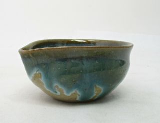 G593: Japanese SENCHA teapot and teacups of AGANO potery by Kazan Kozuru w/box 5