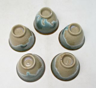 G593: Japanese SENCHA teapot and teacups of AGANO potery by Kazan Kozuru w/box 8