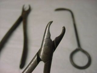 3 antique doctors dentist tools 2