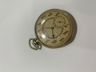 Hamilton pocket watch fix or parts calibre 912 1924 12s 17j 26 - B 7