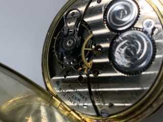 Hamilton pocket watch fix or parts calibre 912 1924 12s 17j 26 - B 8
