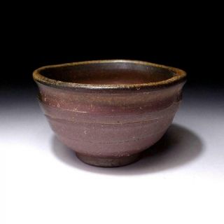 XP7: Japanese Pottery Tea bowl,  Bizen ware by Famous potter,  Tokai Oyama 5
