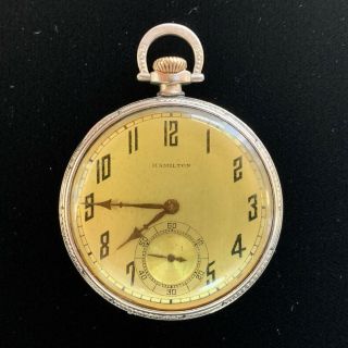 Vintage Hamilton 1924 Pocket Watch Model 2 Grade 902 19 Jewel