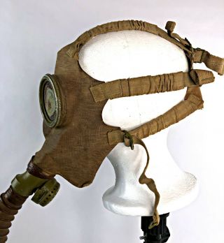 Japanese Imperial Army Type 95 Gas Mask / Respirator - VTG WWII 99 Khaki Canvas 4