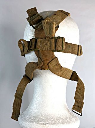 Japanese Imperial Army Type 95 Gas Mask / Respirator - VTG WWII 99 Khaki Canvas 5