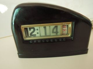 Pennwood Numechron Model 200 " Starlet " Clock 1948 Art Deco Lawson Era