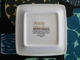 Vintage Andy Warhol Plate Japan only Rare / Jean Michel Basquiat Keith Haring 3