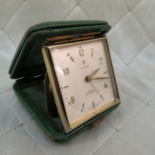 Junghans Folding Travel Alarm Clock 7 Jewels Shockproof Needs Work