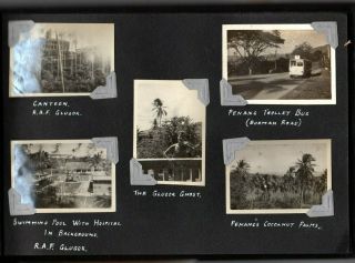 1945 - 46 Photo Album Military RAF Camp Singapore Malaysia Japanese Prisoners RARE 5