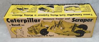 Vintage 1950 ' s Caterpillar Scraper Construction Toy NOS Revell 4