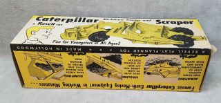 Vintage 1950 ' s Caterpillar Scraper Construction Toy NOS Revell 5