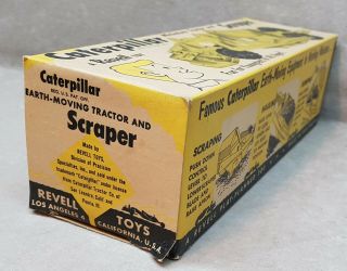 Vintage 1950 ' s Caterpillar Scraper Construction Toy NOS Revell 6